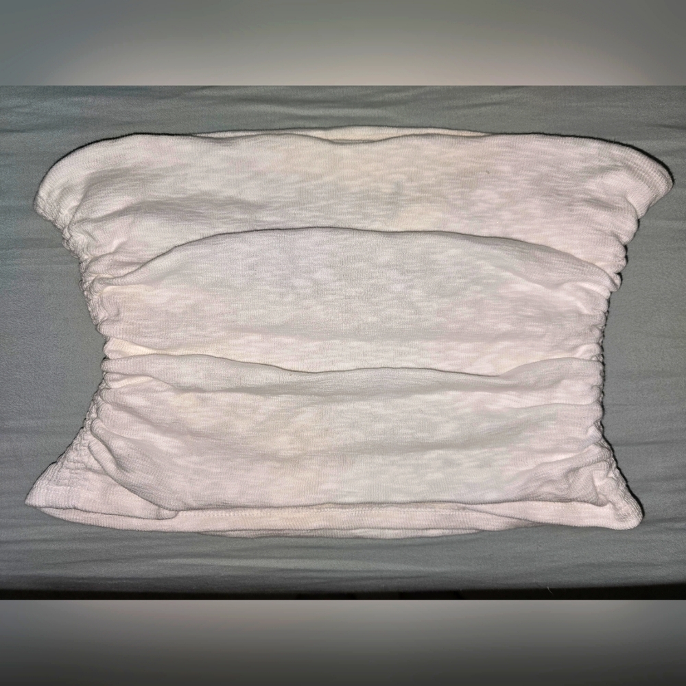 Free People: Boulevard Tube Top, White, XL, NWT